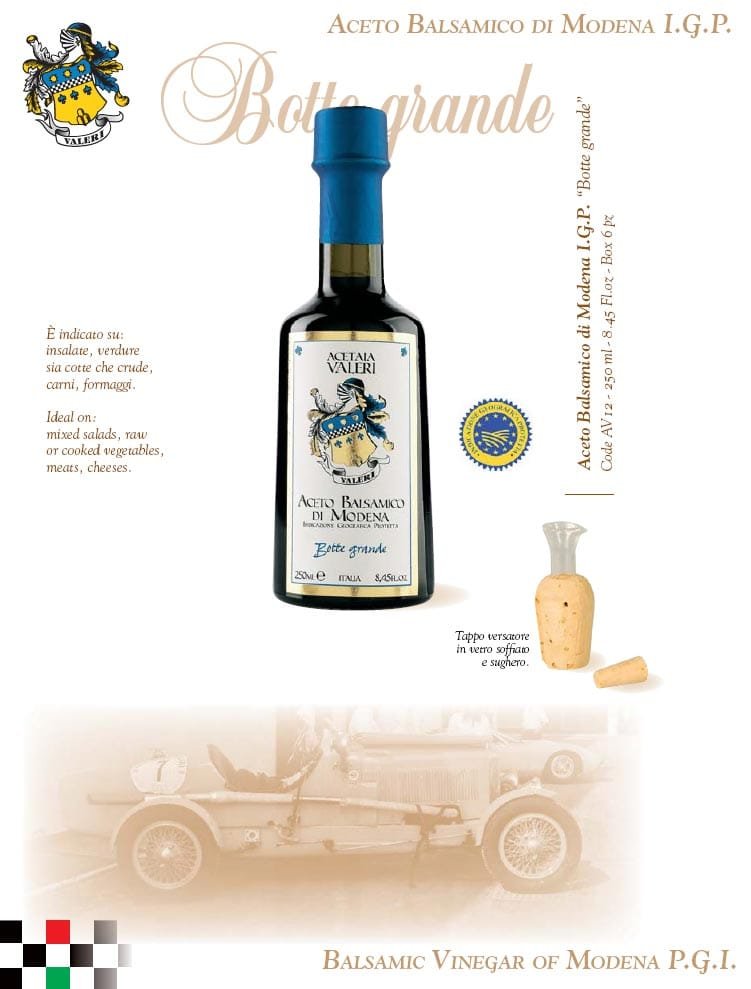 Grands fûts balsamique de ModèneCasquette bleue Aceto Balsamico Modena IGP Botte Grande - Capsula Blu